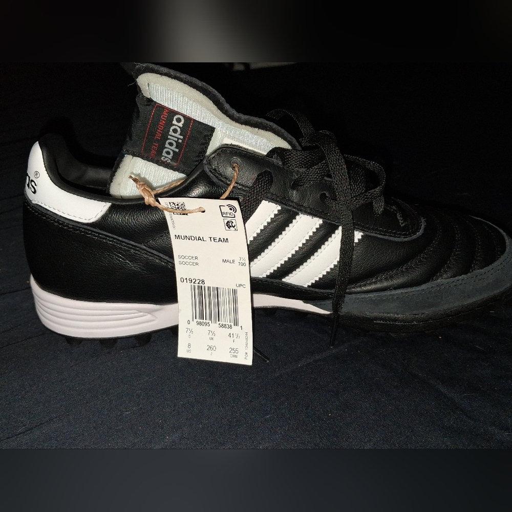 Mundial Team adidas Black and White Athletic Shoes - Picture 3 of 7